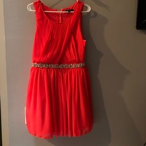 Peachy Pink Homecoming Dress